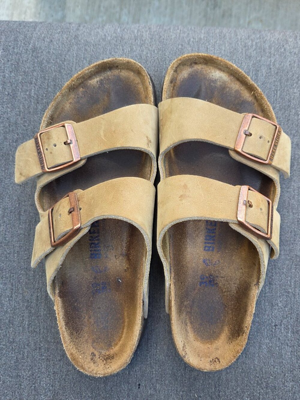 Arizona Birkenstock sandals- soft footbed - size 39
